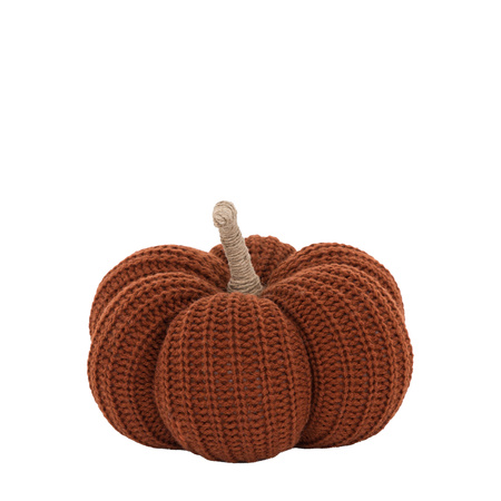 Autumn Knitted Pumpkin Rust 140x80mm