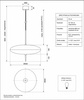 Lampa wisząca PIATTO 50 cm - biały, eliptyczny klosz