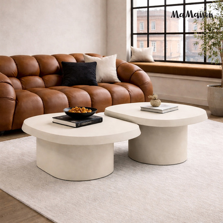 MaMaison zestaw stolików kawowych OTTO    70 / 90 beżowy