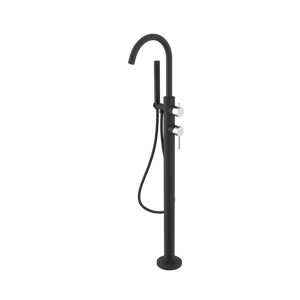 ULTRASAN bateria wannowa wolnostojąca, czarny mat/chrom