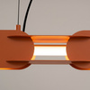 Lampa wisząca CHAIN 91 ochra czerwona LED 3000K