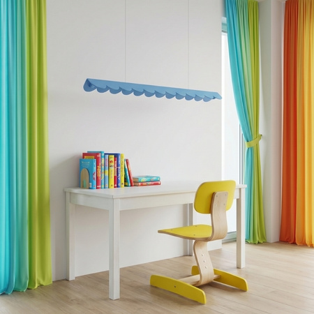 Lampa wisząca BISCUIT 130 błękitna LED 3000K