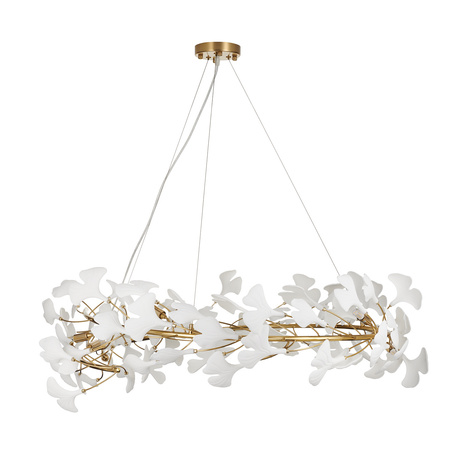 Lampa wisząca BOTANIKA 100 cm - złota, G9, regulowana, designerska
