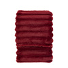 Ribbed Faux Fur Throw Mulberry 1300x1700mm