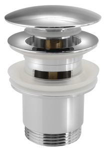 Odpływ umywalkowy 5/4“, klik-klak, duży korek, 30-45mm, chrom
