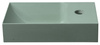 PICCOLINO umywalka betonowa, 30,8x17cm, bateria z prawej strony, zielony mat