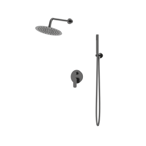 Podtynkowy zestaw prysznicowy z deszczownicą Spark Gunmetal