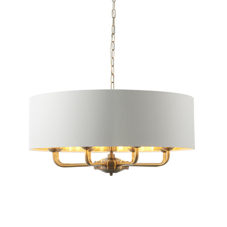 Highclere 8 Pendant Light Antique Brass 550-1730mm