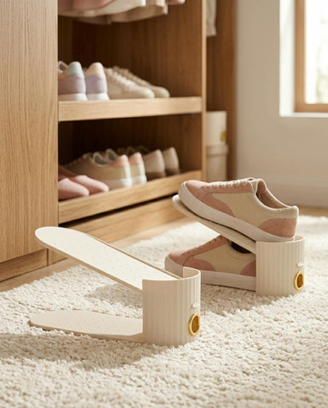 Zestaw 3 wkładek do szafy na buty SHP     EASY beżowy
