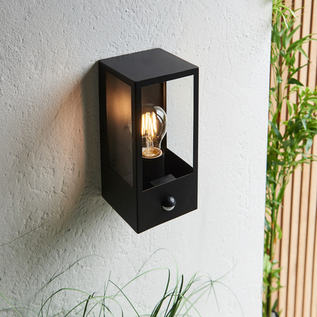 Oxford Outdoor PIR 1 Wall Light Black