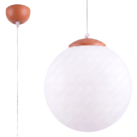 Lampa wisząca UGO 40 ochra czerwona