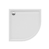 Brodzik NEW CANTARE półokrągły R55 100x100x4,5 obudowa zintegrowana gł. 2,5 cm, o90