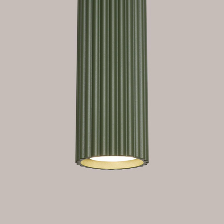 Lampa wisząca KARBON 1 zielony oliwkowy