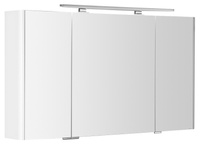 LUCIE szafka z lustrem z oświetleniem LED, 126x70x17cm, biała