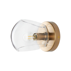 Lampa ścienna COSMIC 15 cm - szklano złoty kinkiet