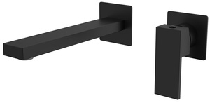 CUBEMIX bateria umywalkowa podtynkowa, dwuelementowa, czarny mat
