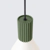Lampa wisząca ESTRIA 1 beżowa/zielona oliwka