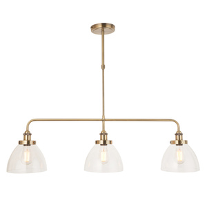 Hansen 3 Pendant Light Antique Brass