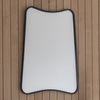 Kurva Rectangle Mirror Black 610 x 810 mm