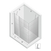 KABINA NEW SOLEO BLACK KWADRATOWA L 90x90x195 KRATKA - CZYSTE 6mm ACTIVE SHIELD
