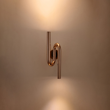 Lampa ścienna MYK LED złota 38 cm
