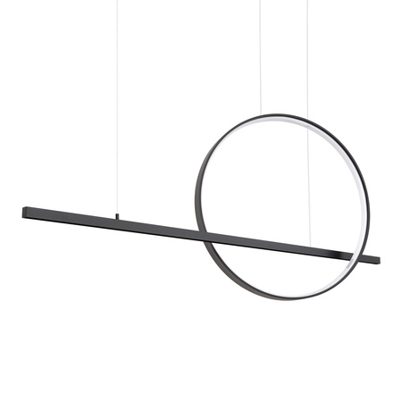 Lampa wisząca GLAD czarna LED 3000K