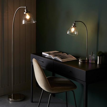 Hansen Table Lamp Bright Nickel