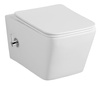 PORTO CLEANWASH WC wiszące Rimless, z prysznicem bidetowym i baterią, 36x52cm, biały