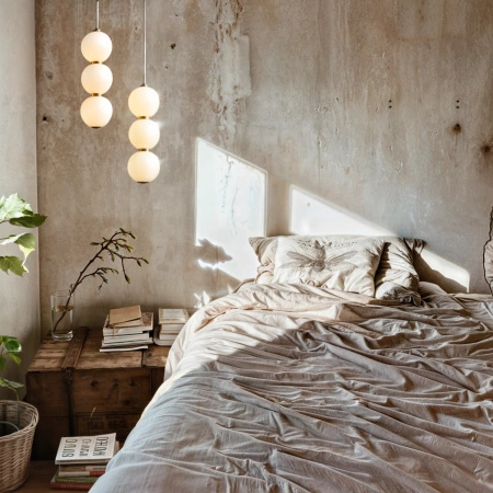 Lampa wisząca PERLA LED 12 cm - czarny akcent z trzema białymi kloszami