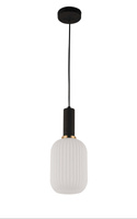 LAMPA WISZĄCA LOFT BIAŁO-CZARNA RICO