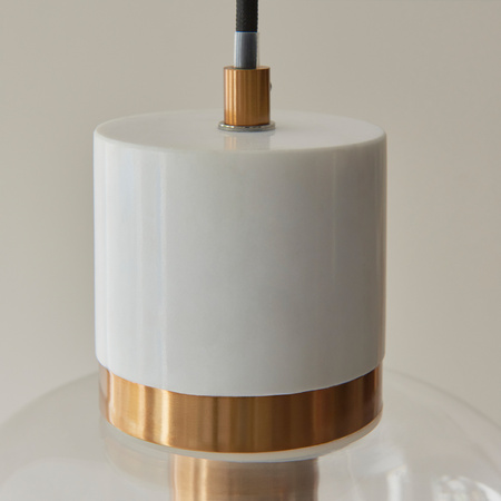 Travi 1 Pendant Light White Volakas Marble