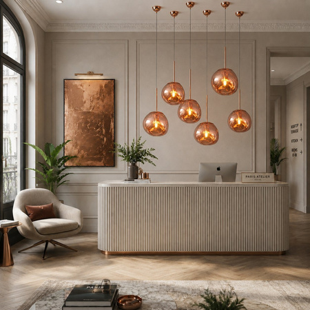 Lampa wisząca GLAM S miedziana 18 cm