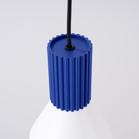 Lampa wisząca ESTRIA 1 biała/ultramaryna