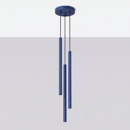 Lampa wisząca PASTELO 3P ultramaryna