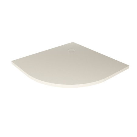 Brodzik NEX konglomeratowy półokrągły R55 80x80x3,5 beż struktura