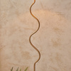 Wriggle 1 Floor Lamp Brushed Aged Brass