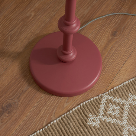 Carnaby Floor Lamp Base Satin Pink Clay