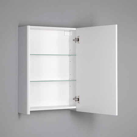 DENEB szafka z lustrem, 50x70x18cm, biały mat