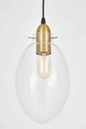 NOWOCZESNA LAMPA WISZĄCA LOFT PRZEZROCZYSTA RENTON
