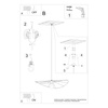 Lampa wisząca ESKOLA 70 czarna