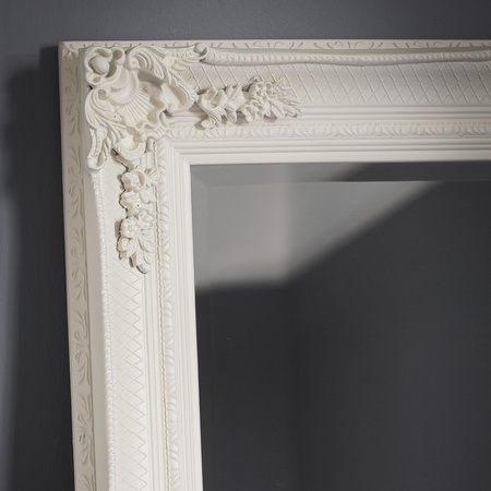 Lustro Abbey Leaner w kolorze kremowym 1650 x 795 mm