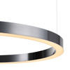 Lampa wisząca CIRCLE 100 cm - LED, ring tytan szczotkowany