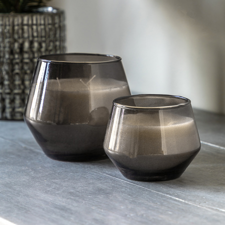 Glass Filled Candle Smoke Black Tea & Bergamot 2pk
