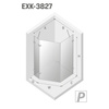 KABINA AVEXA COPPER PIĘCIOKĄTNA P 100x80x200 CZYSTE 6mm ACTIVE SHIELD