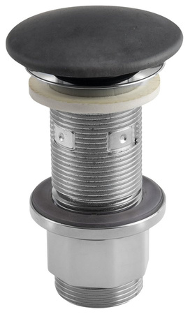 Korek umywalkowy 5/4'', klik-klak, betonowy grzybek, 10-80mm, antracyt mat