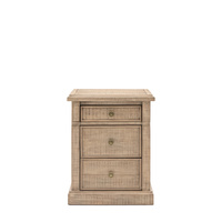 Vancouver 3 Drawer Bedside 520x450x650mm