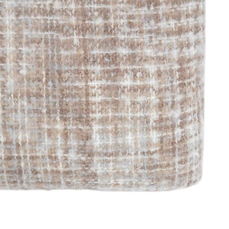 Woven Natural Faux Mohair Sherpa Throw 1300x1600mm