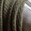 Soft Touch Waffle Throw Olive 1300x1700mm