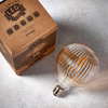 Ribb Bulb Amber Glass