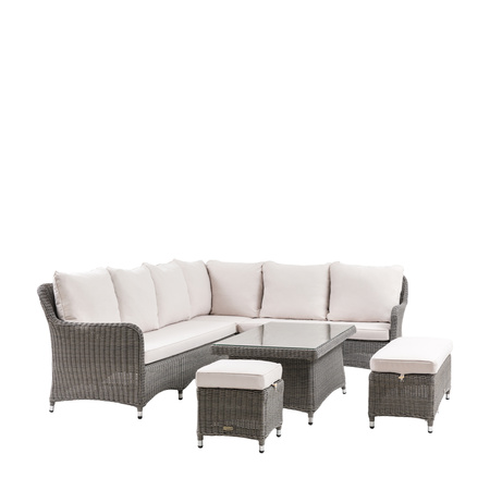 Ascot Corner Dining Set With Rising Table